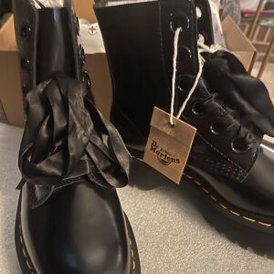 Dr. Martens Black Leather Boots